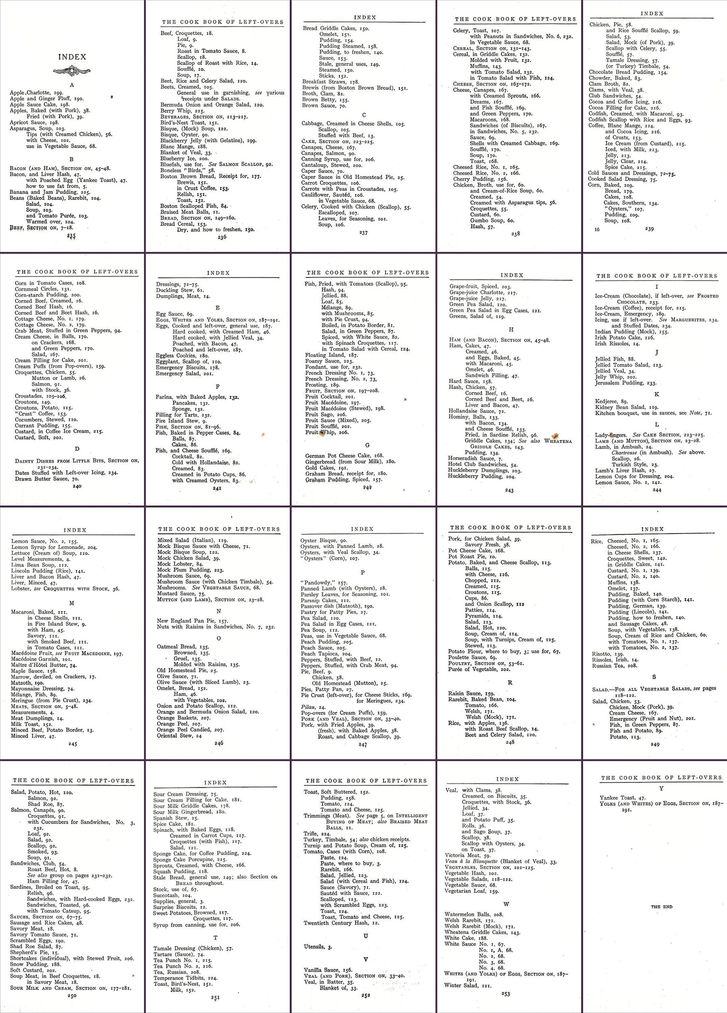 The Cookbook of Leftovers Hundreds of Recipes