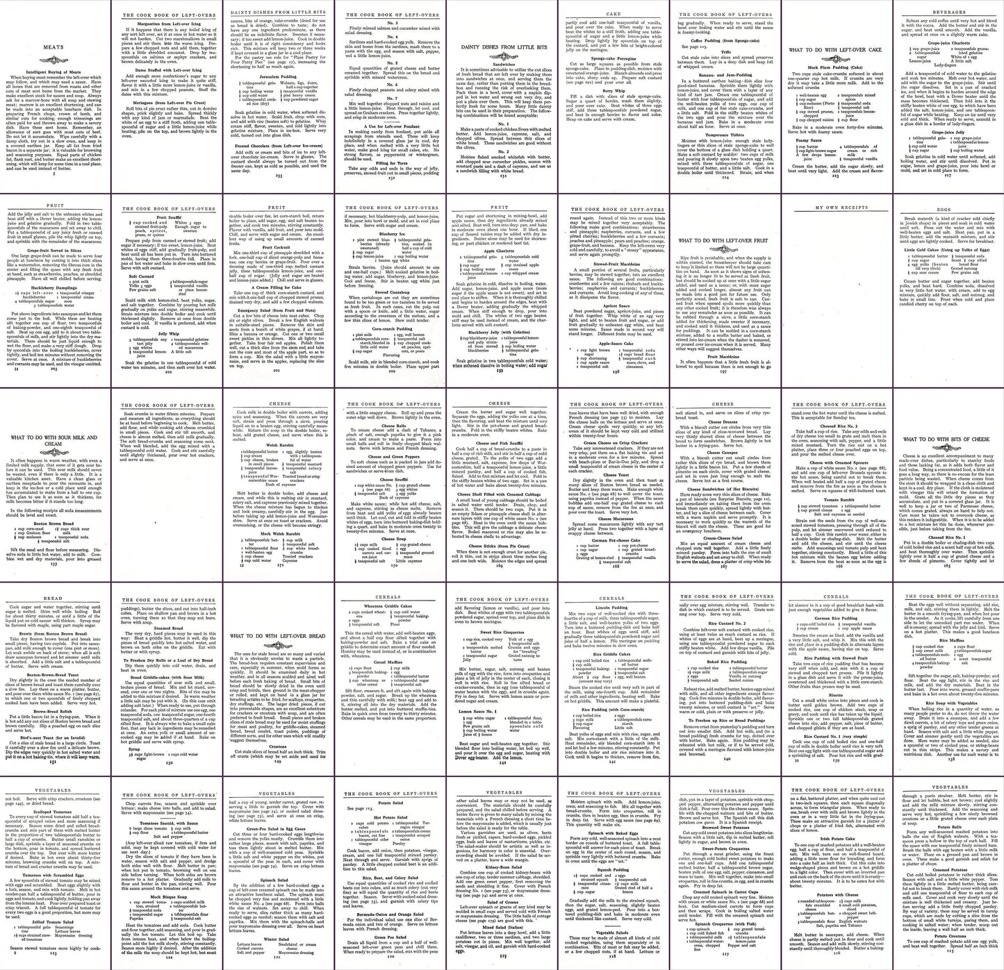 The Cookbook of Leftovers Hundreds of Recipes