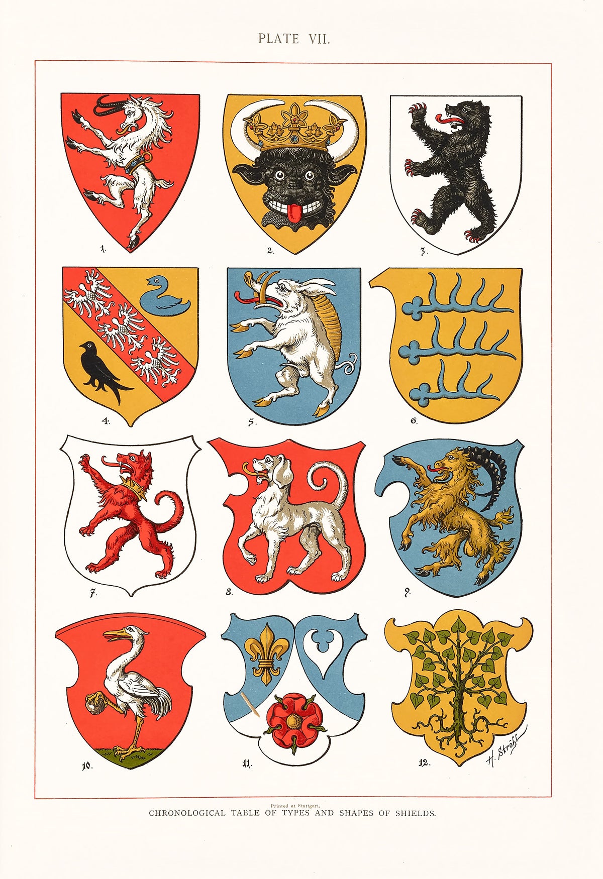 File Label Heraldry The Art of Heraldry Set 1 | Ornamental & Design Images - CleanArchives
