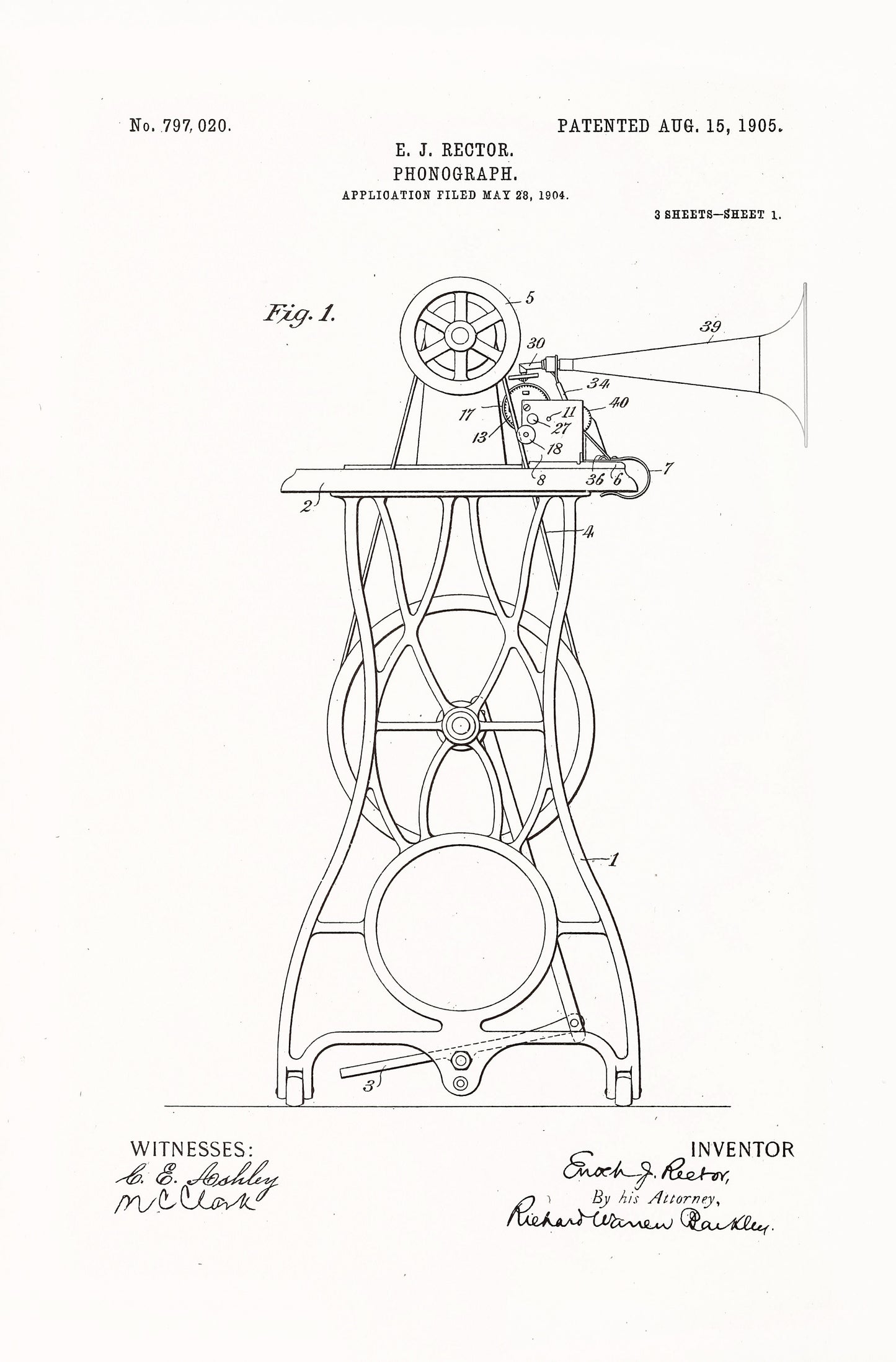 Graphophone Record Player Patents Set 3 [75 Images]