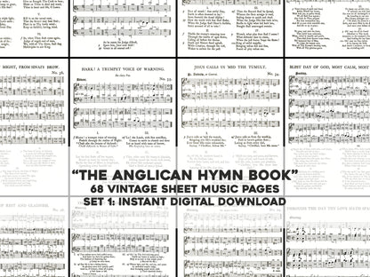 The Anglican Hymn Book Set 1 [68 Images]
