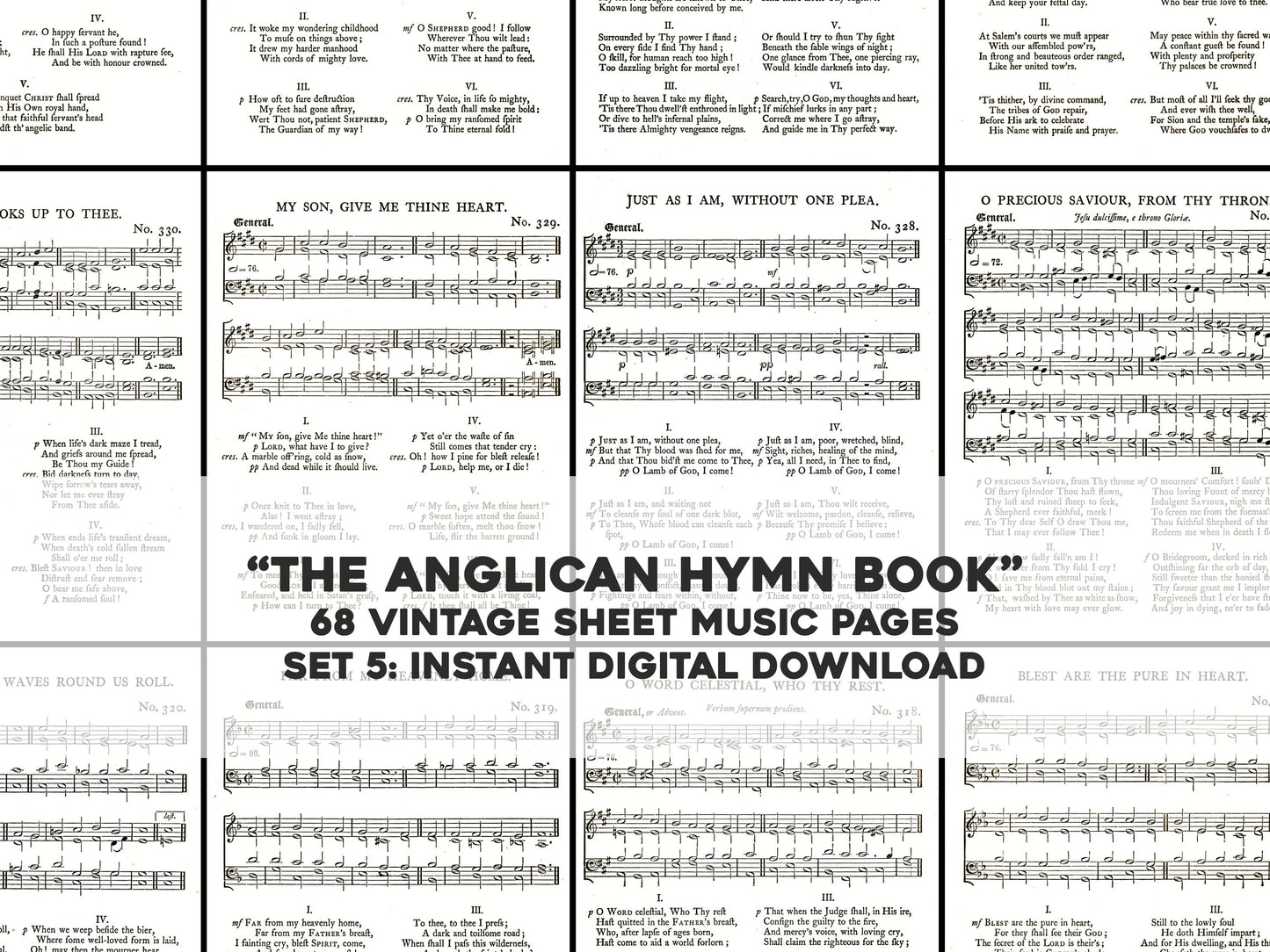 The Anglican Hymn Book Set 5 [68 Images]