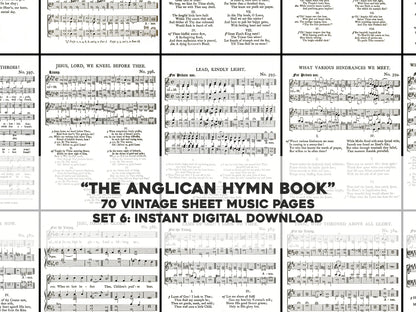 The Anglican Hymn Book Set 6 [70 Images]