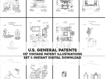 US General Single Patents Set 1 [137 Images]