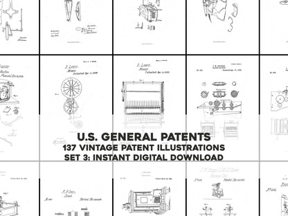 US General Single Patents Set 3 [137 Images]