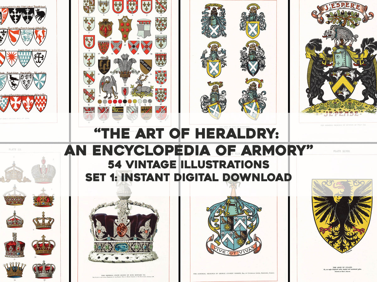 The Art of Heraldry Set 1 | Ornamental & Design Images - CleanArchives