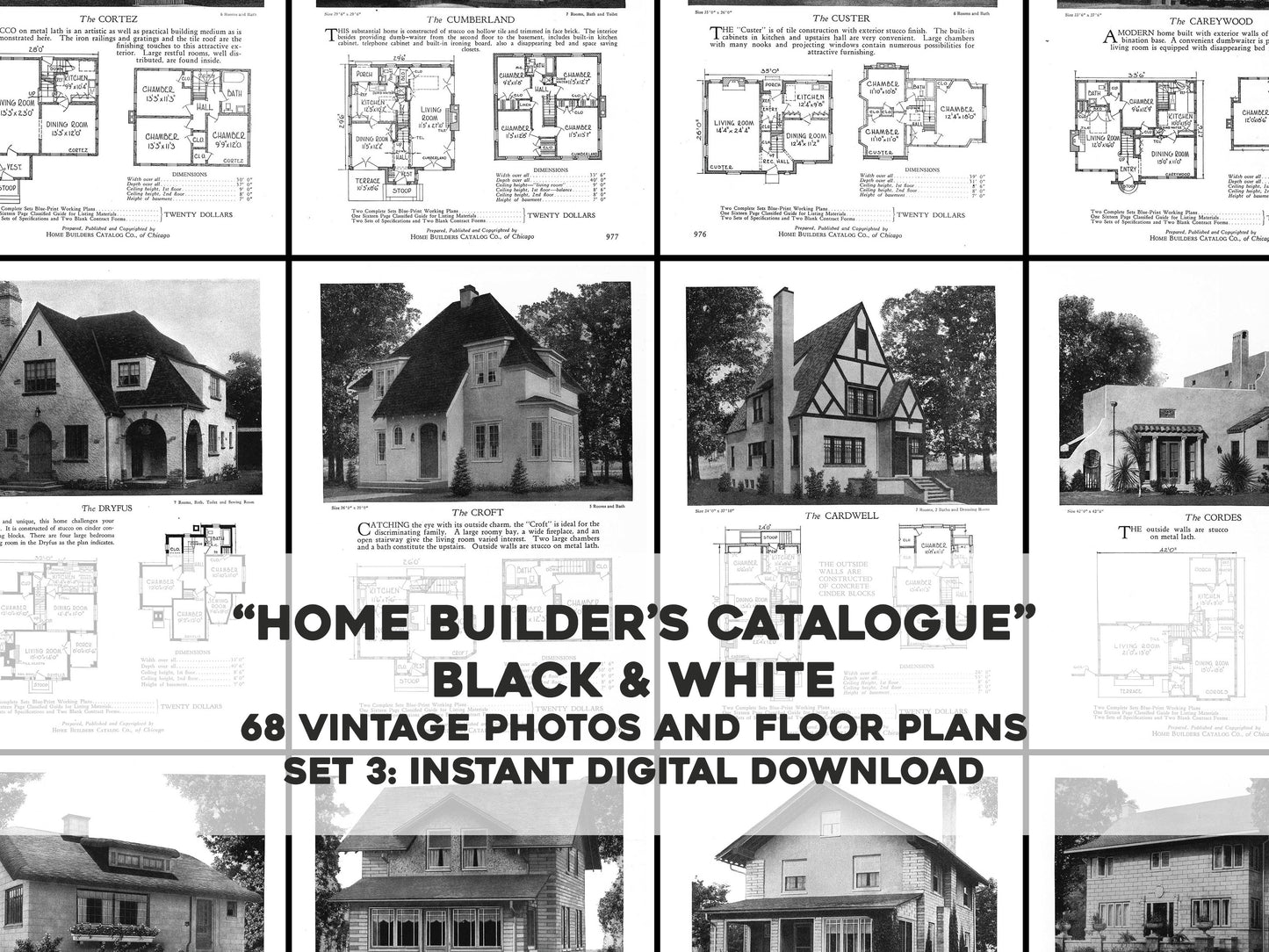 Home Builders Catalogue Black White Set 3 [68 Images]