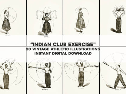 Indian Club Exercise [20 Images]