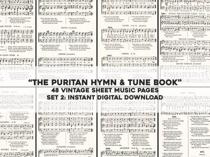 The Puritan Hymn and Tune Book Set 2 [48 Images]