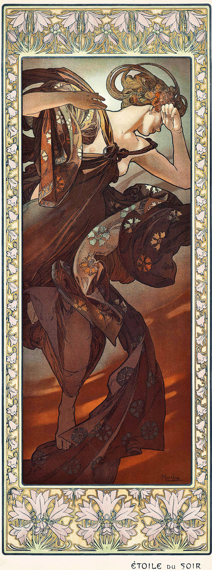 Alphonse Mucha Set 4 Long Artworks [48 Images]