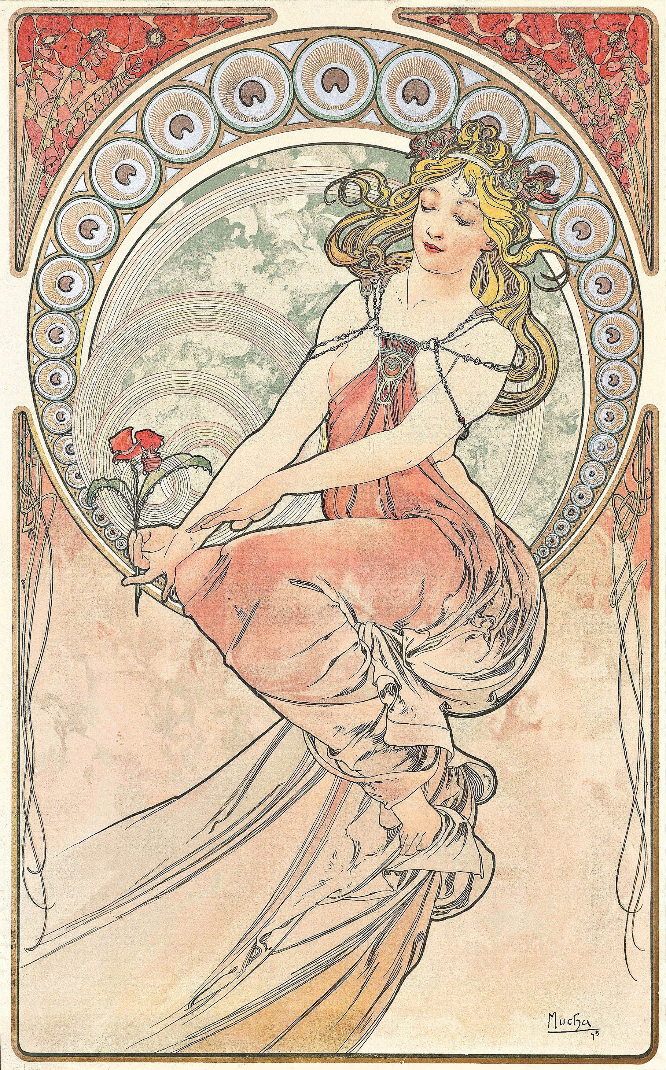 Alphonse Mucha アート作品 2点セット Alphonse Mucha Set 2 | Art Deco Art Nouveau Images
