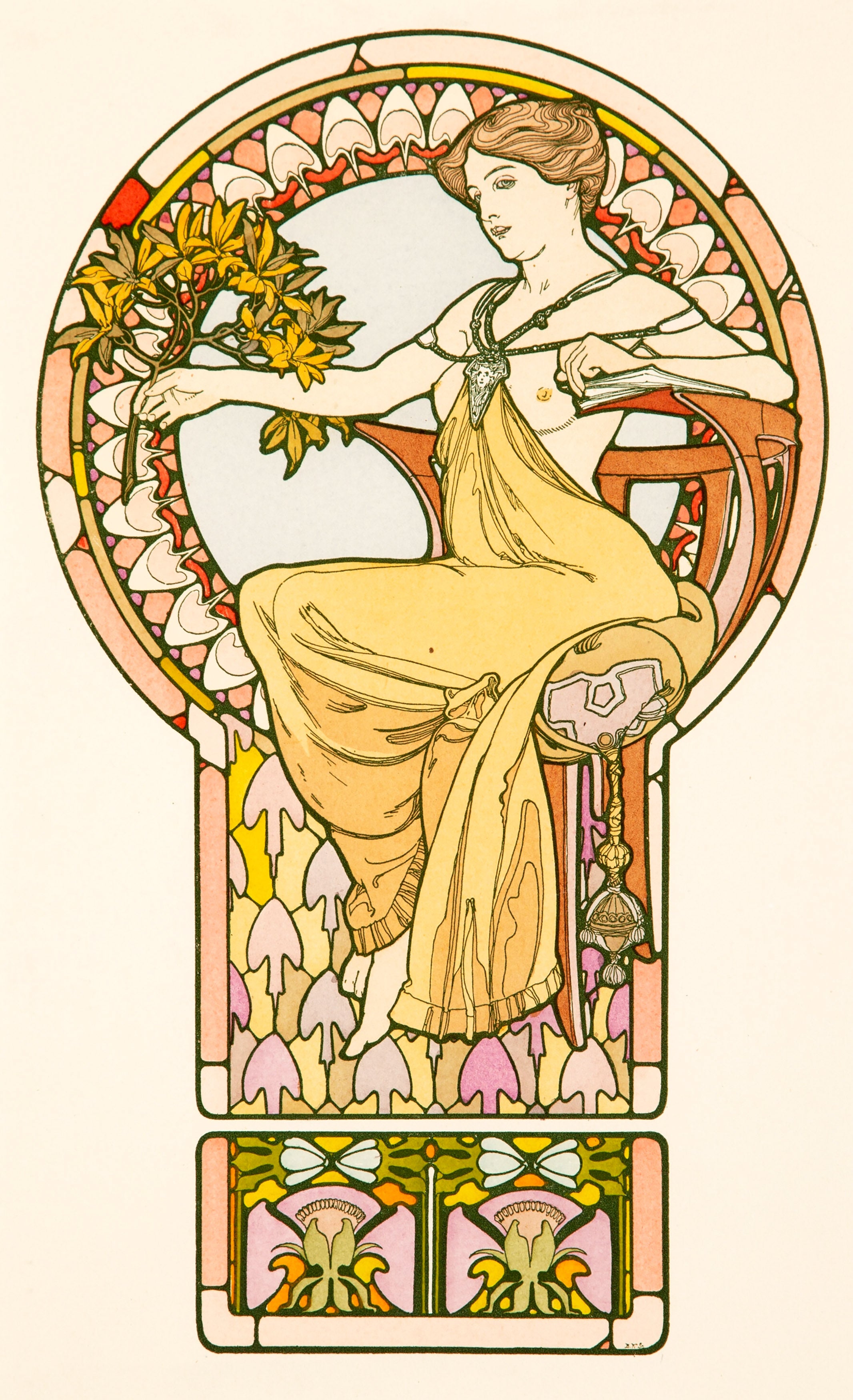 Alphonse Mucha アート作品 2点セット Alphonse Mucha Set 2 | Art Deco Art Nouveau Images