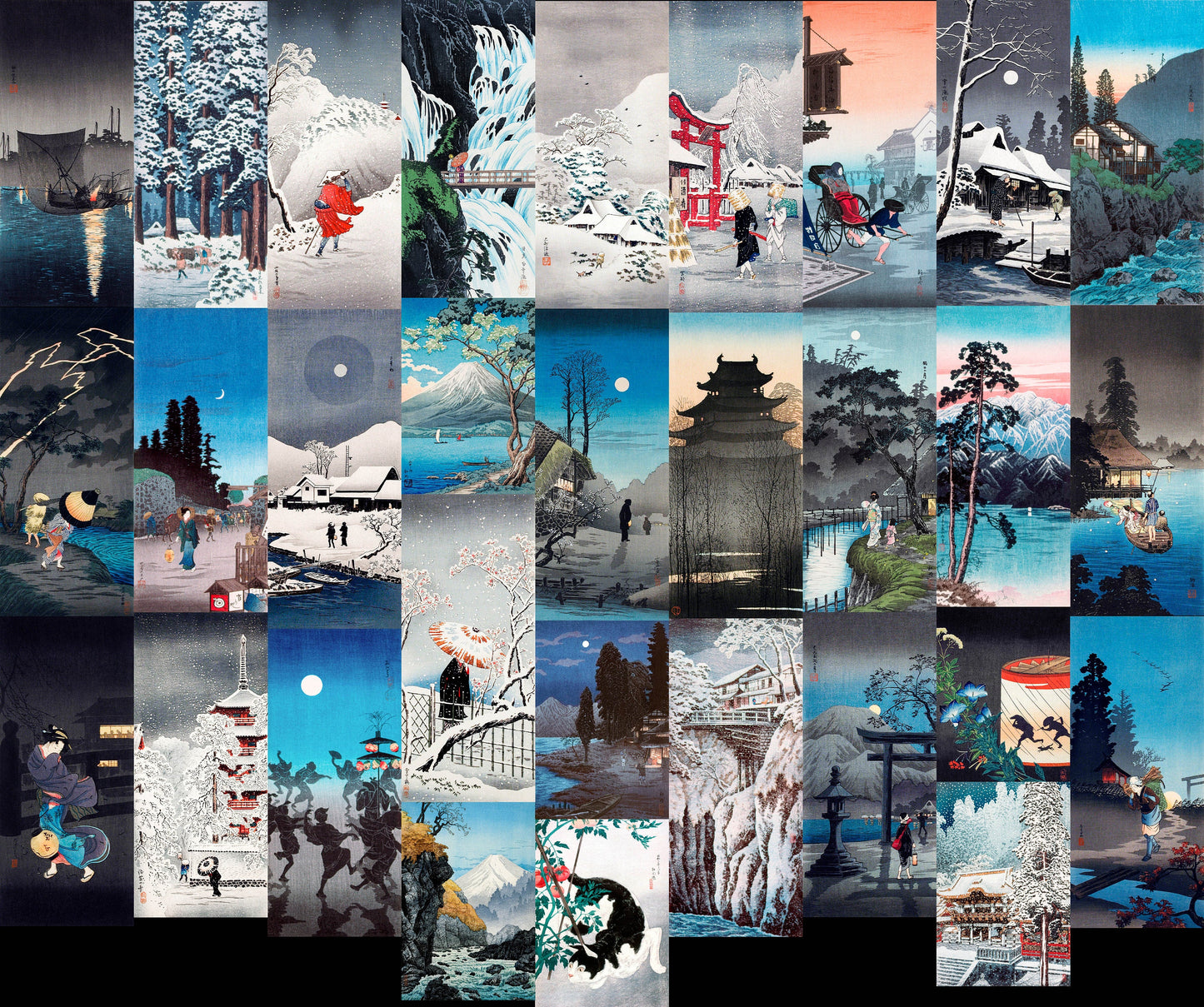 Hiroaki Takahashi Shin-Hanga Woodblock Prints [46 Images]
