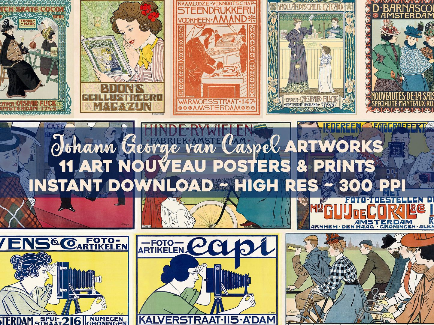 Johann George Van Caspel Poster Advertisements [11 Images]