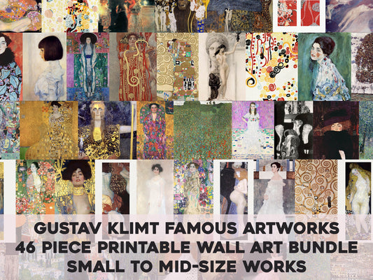 Gustav Klimt Small to Midsize Artworks [46 Images]