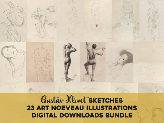 Gustav Klimt Sketches [23 Images]