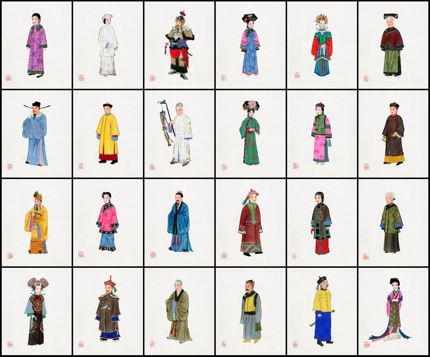 Chinese Costumes from the Qing Dynasty [24 Images]
