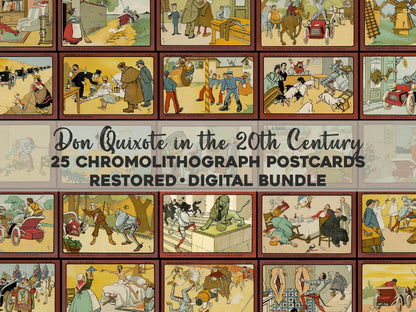 Don Quixote in the 20th Century Illustrations [25 Images]