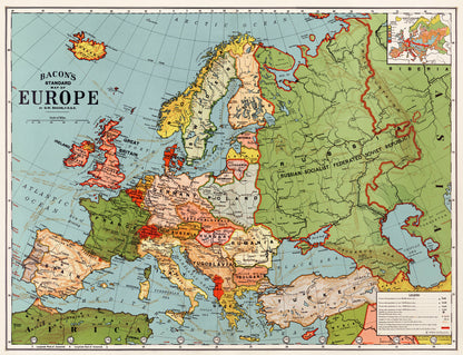 Bacon's Antique Map of Europe [1 Image]