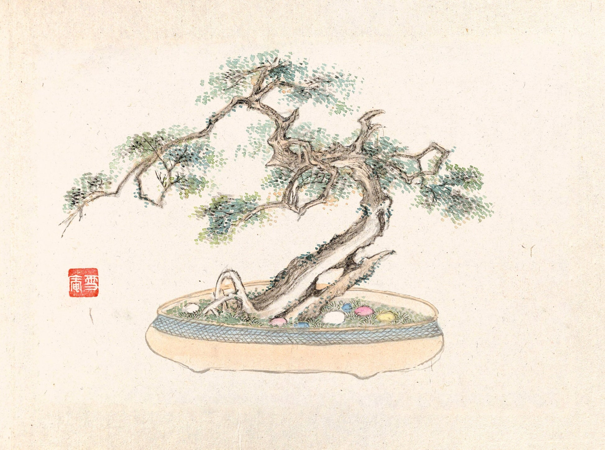 bonsai tree art Bonsai Kabenzu Japanese Bonsai Tree Paintings | Japanese Art Images