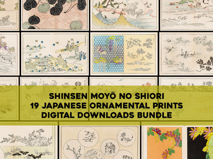 Shinsen moyō no shiori Japanese Ornamental Designs [19 Images]