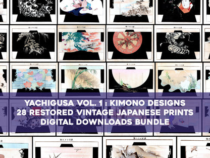 Yachigusa Kimono Design Seikō Ueno Set 1 [28 Images]