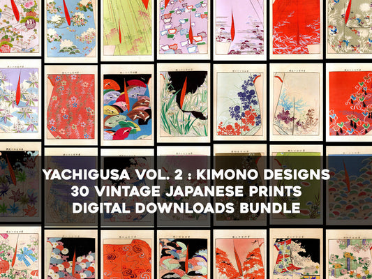 Yachigusa Kimono Design Seikō Ueno Set 2 [30 Images]