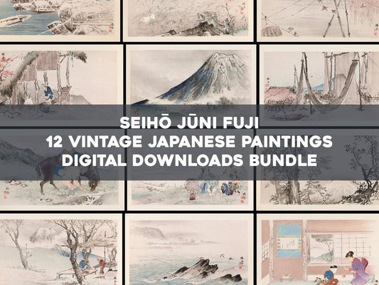 Takeuchi Seiho Japanese Meiji Era Landscape Paintings [12 Images]