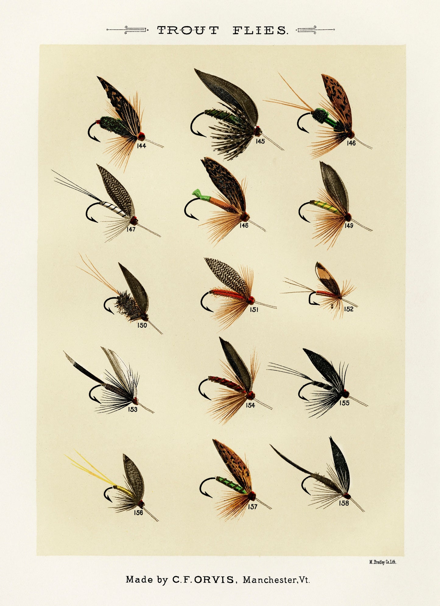 Mary Orvis Trout Flies 5 [1 Image]