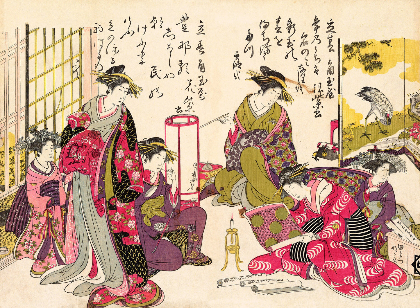 Santo Kyoden Edo Period Woodblock Prints [7 Images]