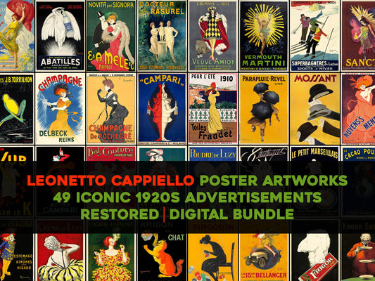 Leonetto Cappiello Poster Advertisements Set 2 [49 Images]