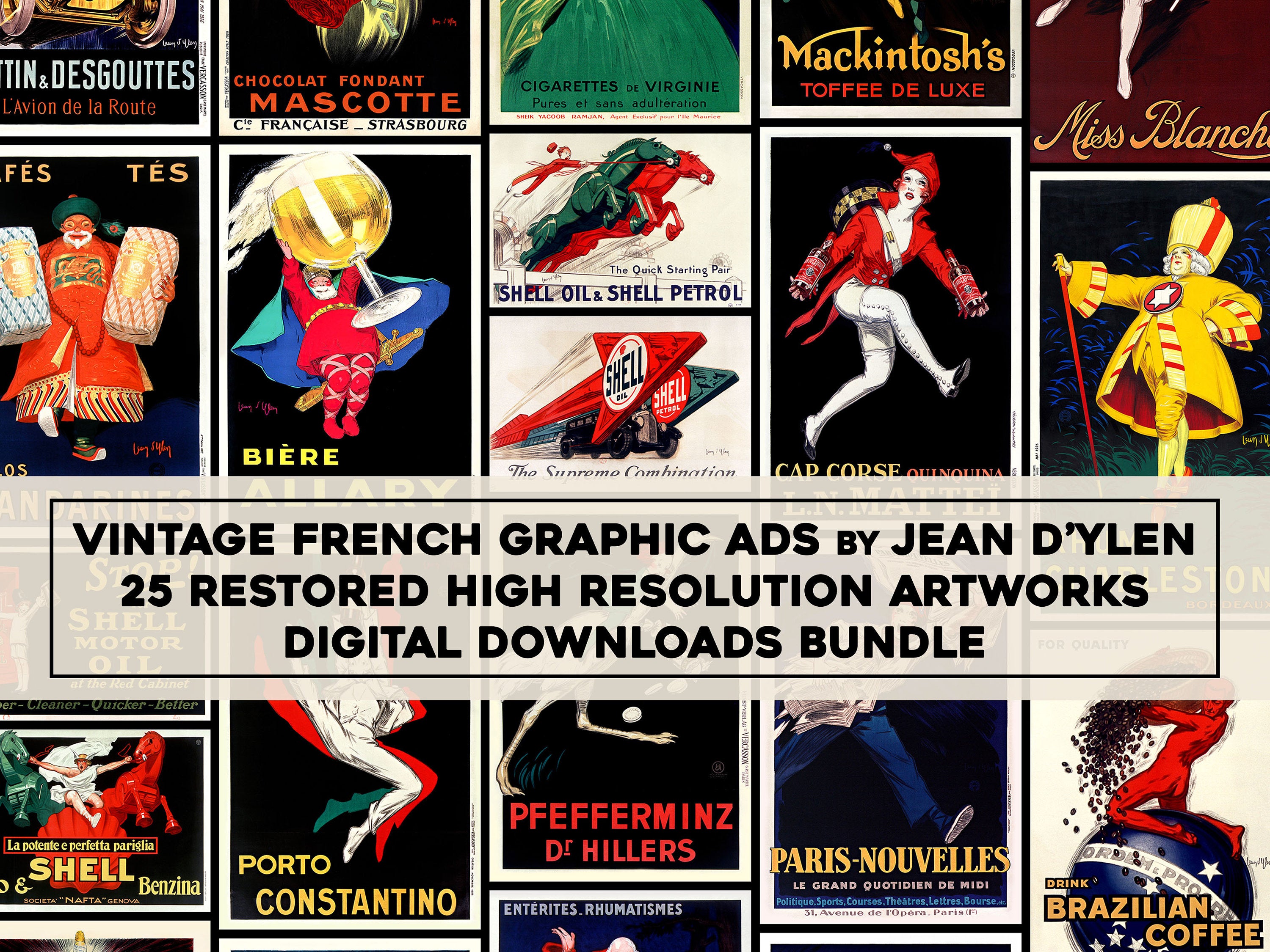 Jean d'Ylen Poster Advertisements | Vintage Poster Images