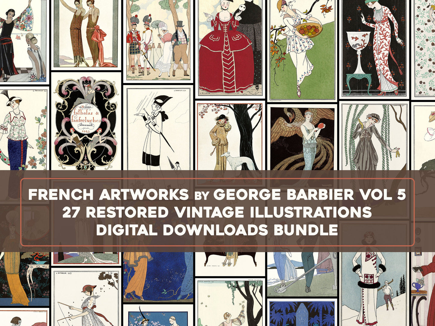 George Barbier Artworks Set 5 [27 Images]