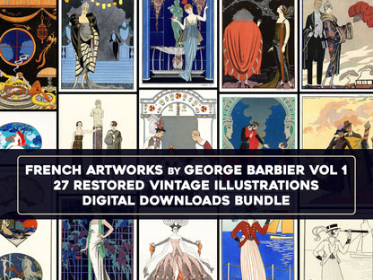 George Barbier Artworks Set 1 [27 Images]