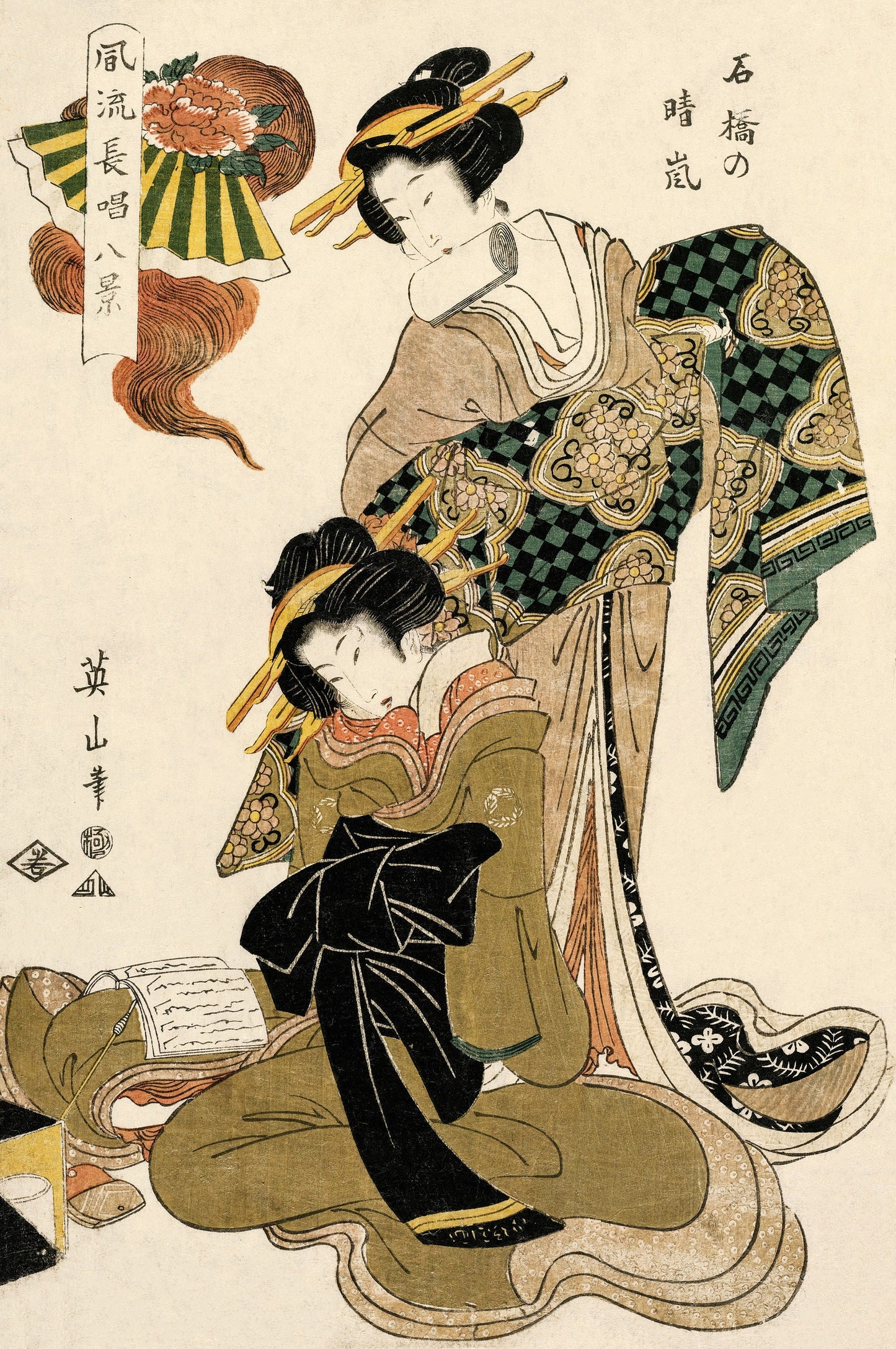 Kikukawa Eizan Courtesan & Beauties Woodblock Prints [18 Images]