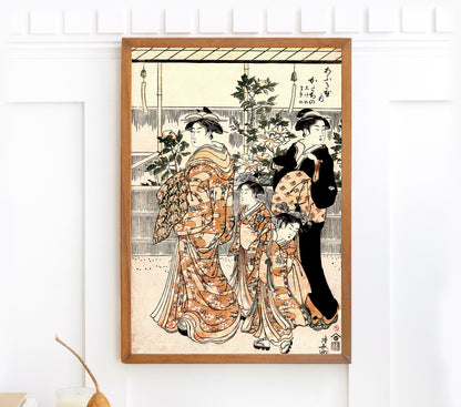 Torii Kiyonaga Courtesans & Beauties Woodblock Prints [19 Images]