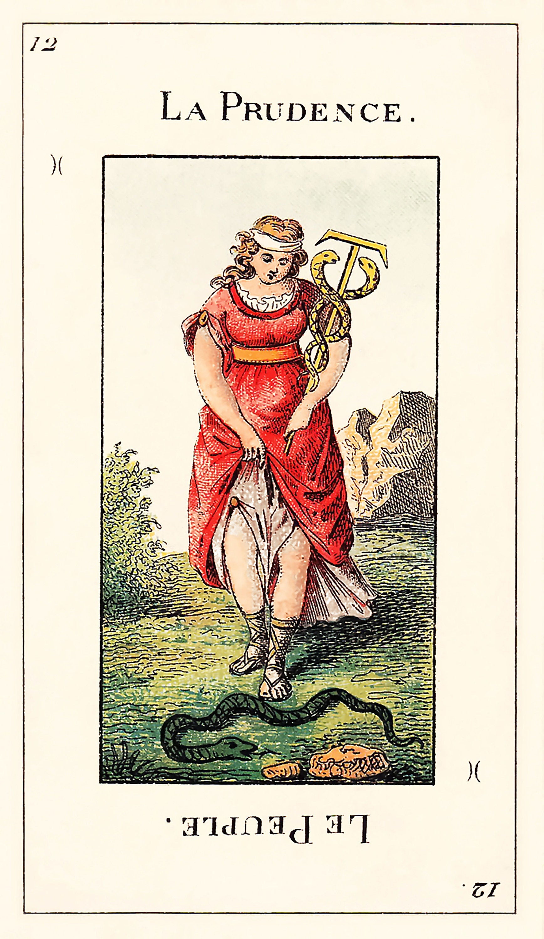 Grand Etteilla Major Arcana Trump Cards and Back | Tarot Card