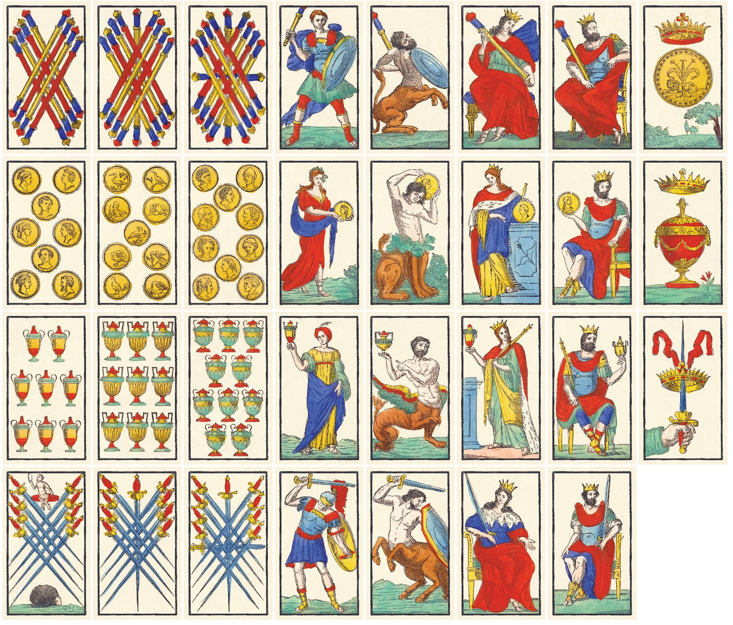 Italian Minchiate Card Game Tarot Deck [97 Images]