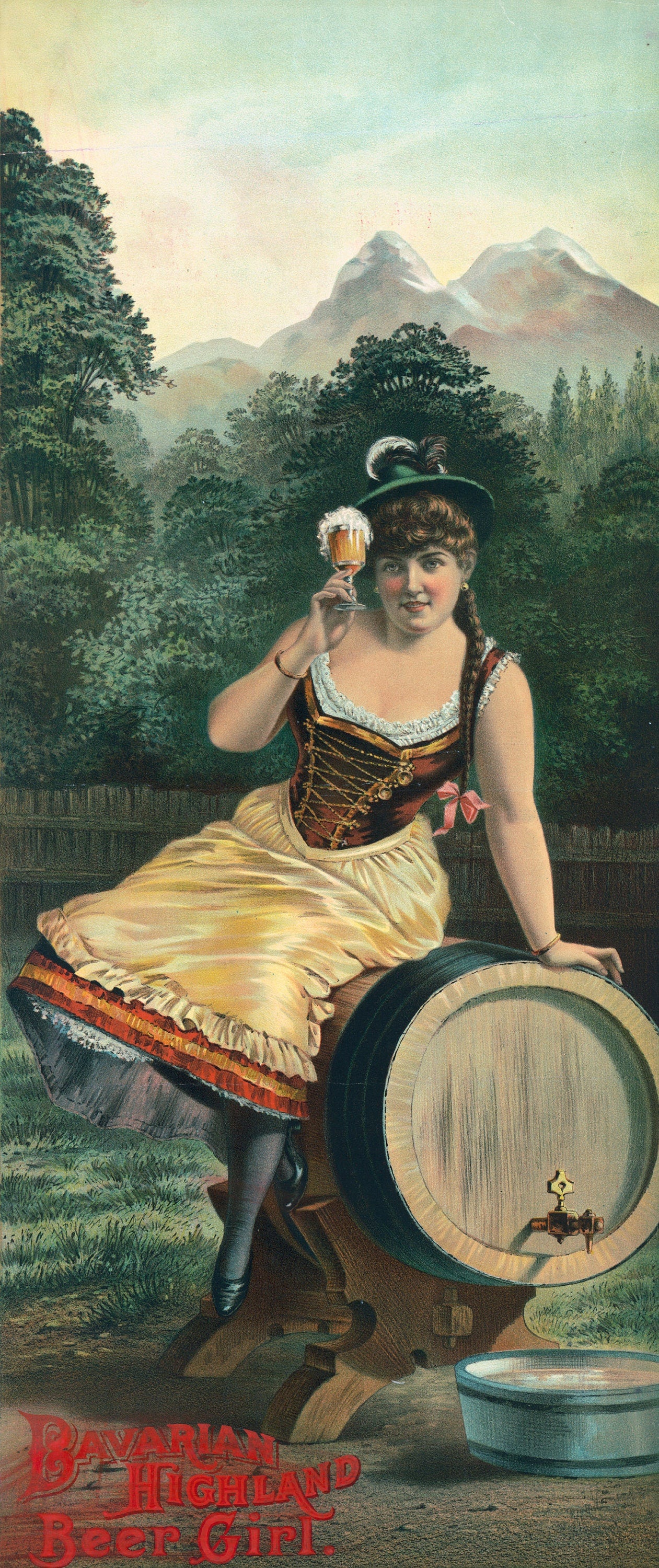 1800s Lithograph Print Advertisements Set 2 Beer Whiskey Brandy [27 Images]