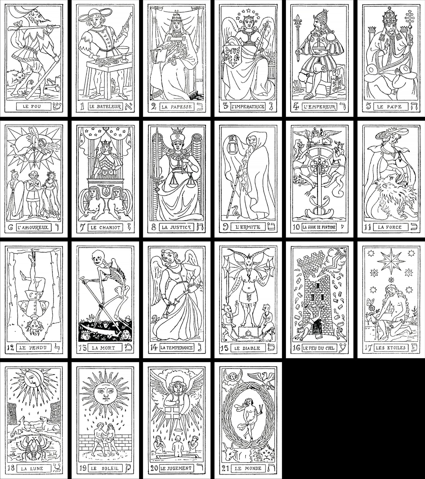 Tarot of the Bohemians Major Arcana Trump Cards [22 Images]