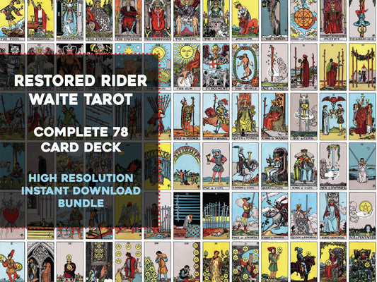 Rider Waite Smith Tarot Card Deck [78 Images]