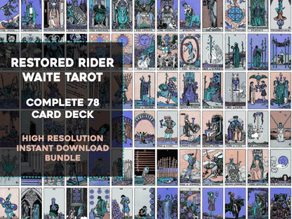 Rider Waite Smith Tarot Card Deck Dusk [78 Images]