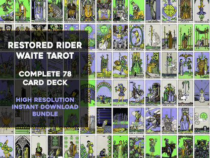 Rider Waite Smith Tarot Card Deck Nuclear [78 Images]