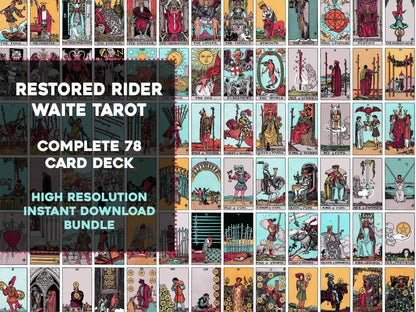 Rider Waite Smith Tarot Card Deck Creamsicle [78 Images]