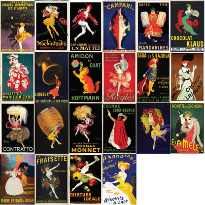 1920's Leonetto Cappiello & Jean d'Ylen 4"x6" Collage Kit Set 1 [100 Images]