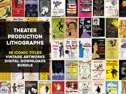 Typographic Theatre Advertisements [58 Images]