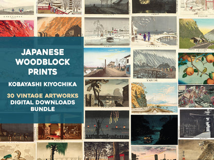 Kobayashi Kiyochika Ukiyo-e Woodblock Prints Set 1 [30 Images]