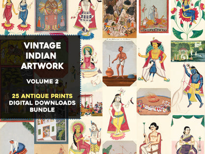 Ancient Indian Assorted Artworks Set 2 [25 Images]