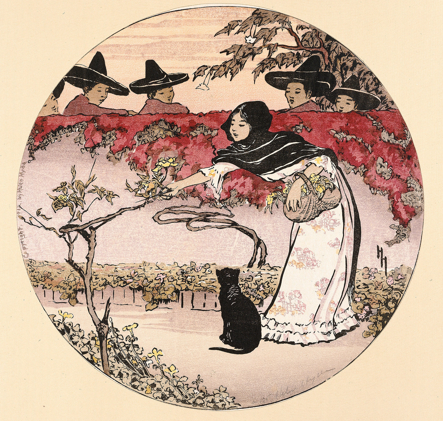 Helen Hyde Americanized Japanese Woodblock Prints Set 2 [42 Images]