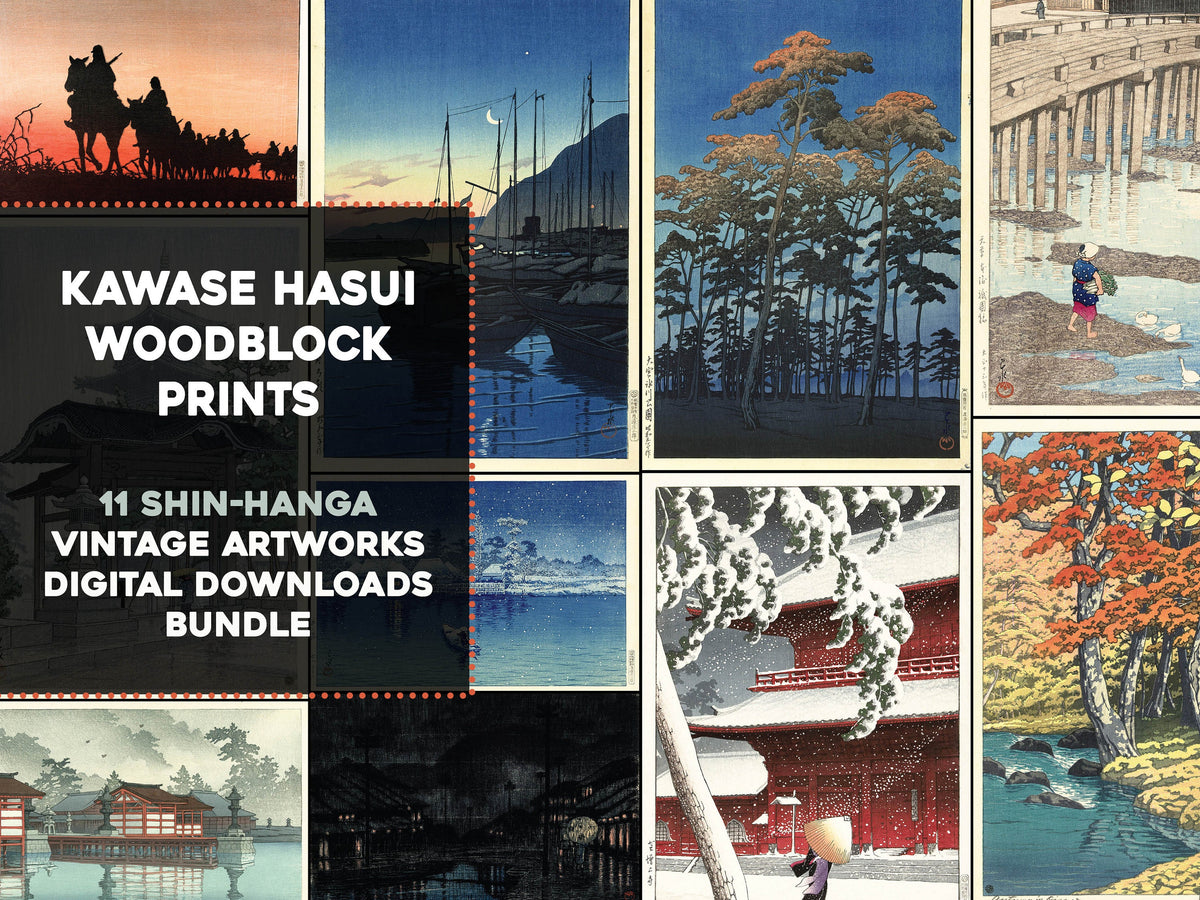 Kawase Hasui Shin-Hanga Woodblock Prints | Japanese Art Images 